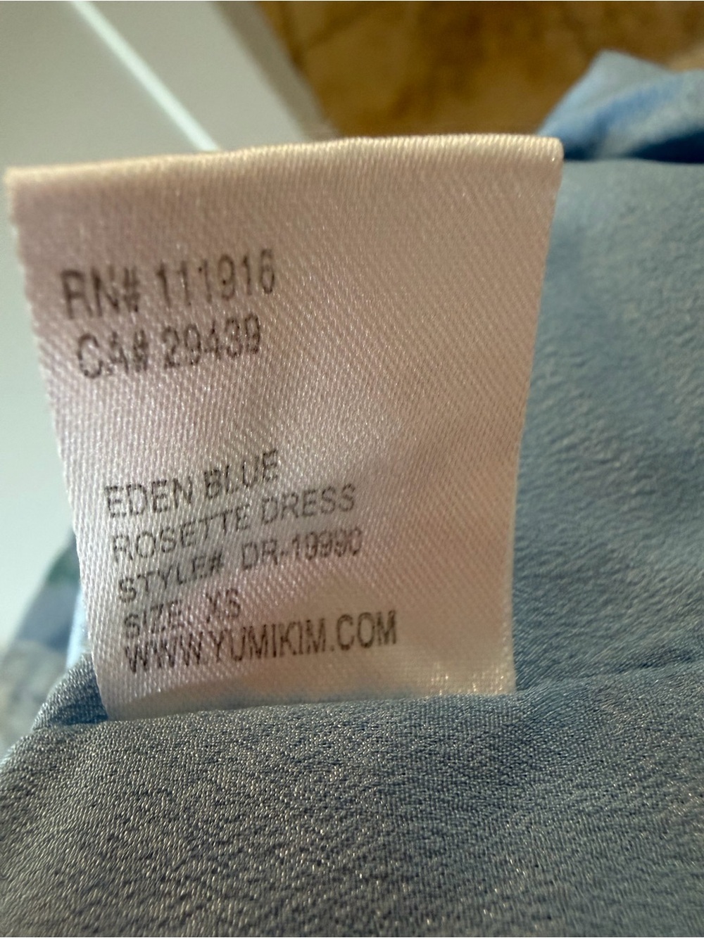 Yumi Kim Rosette Blue Floral Tie Strap Maxi Dress Garden Party 8079 - Picture 8 of 11